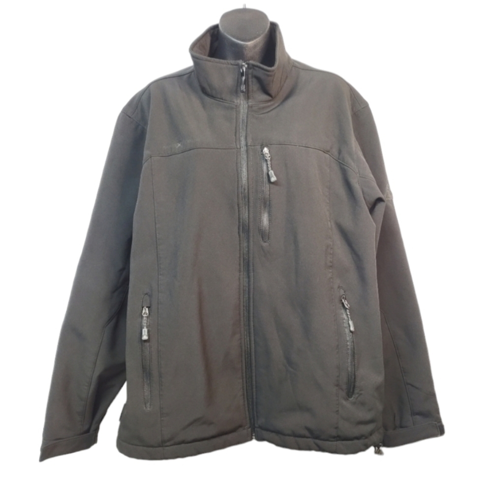 ZeroXposur Black Fleece Lined Soft Shell Performance Jacket Mens Sz  L